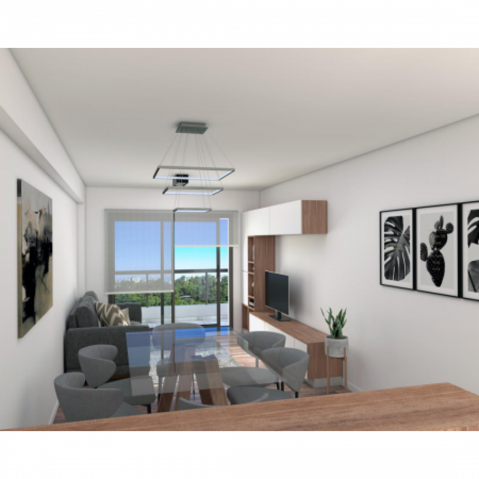 DEPARTAMENTO DE UN DORMITORIO CON BALCON AL FRENTE